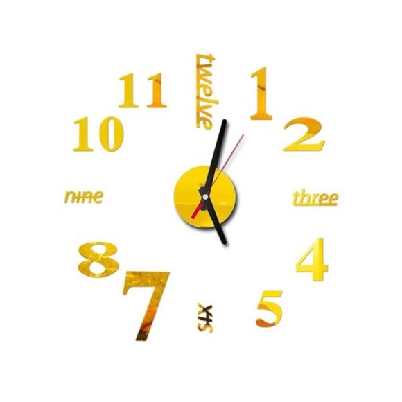 1 Set DIY Digital Wall Clock 3D - Picture 4 of 13
